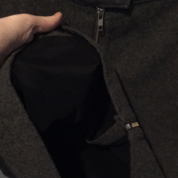 Like New: Madewell studio zip wool mini skirt gray - Picture 7 of 7